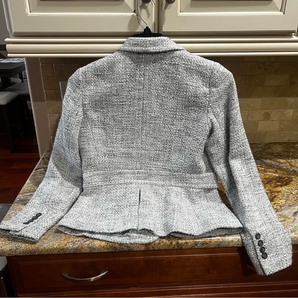 Talbots Women's Classic Gray Tweed Blazer - Picture 4 of 4